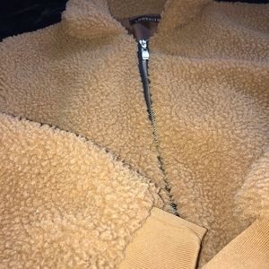 Fluffy brown jacket